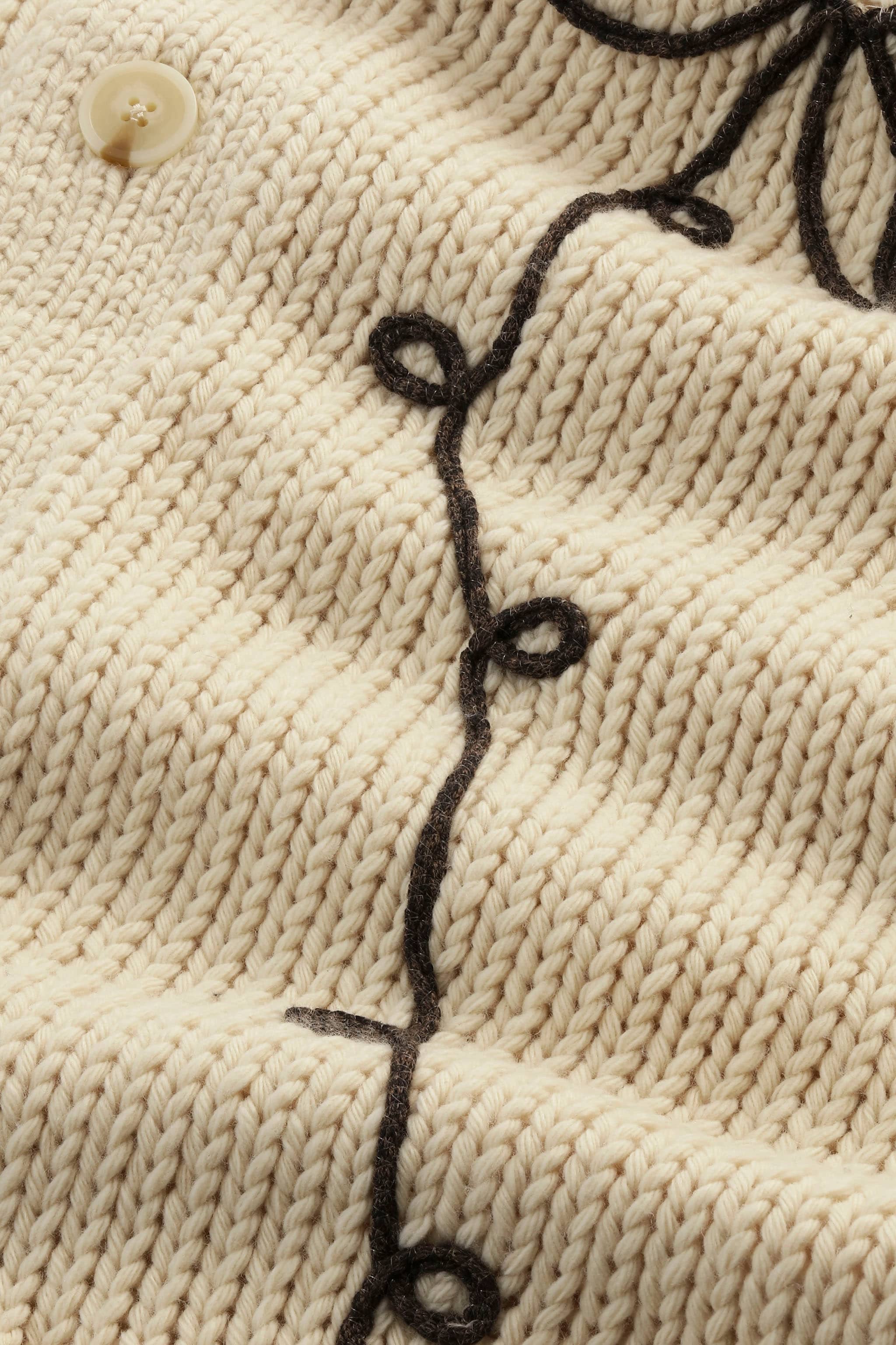 mizutamakirariパオラレイナの2ニットセット TEXTURED KNIT JACKET - Ecru | ZARA United States