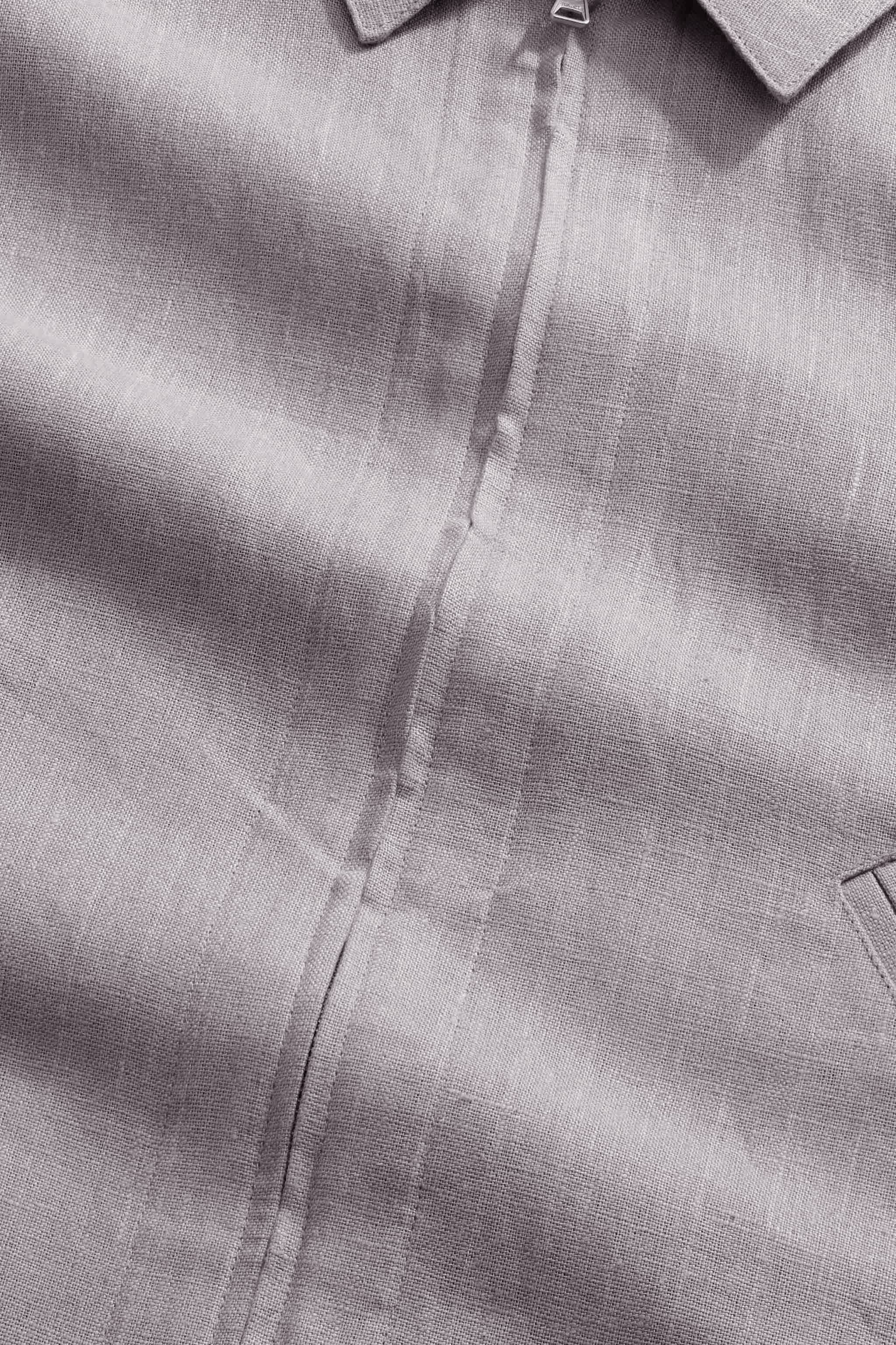 Linen mix Over ブラウス MOUSSY | LINEN BLEND WAIST FIT ブラウス 