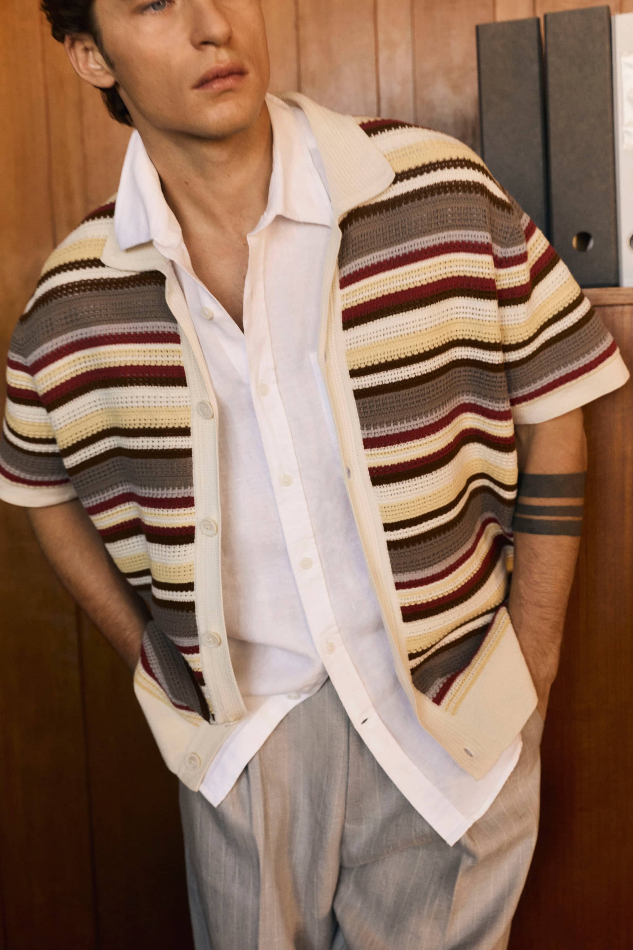 【OPEN SESAME CLUB】DORIAN POLO CARDIGAN NN07 Nolan 6695 Organic Cotton Polo Cardigan | Nordstrom